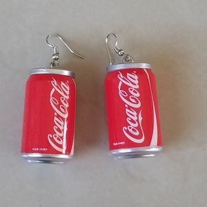 Coca cola earrings